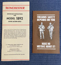 Factory Original Winchester Model 1892 Instruction Manual
