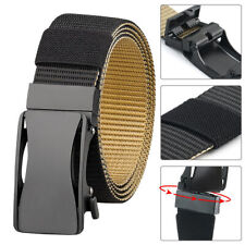 Tactical Men Nylon Belt Automatic Buckle with Slide Ratchet Belts Waist for men