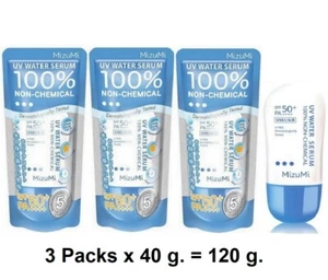 3 Packs MizuMi UV Water Serum100% Non Chemical Sunscreen Anti-Aging SPF50+PA++++ - Picture 1 of 5
