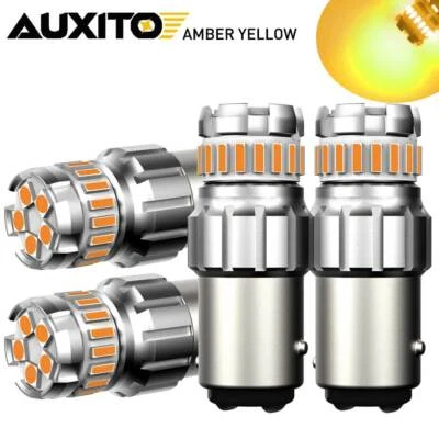 4X AUXITO 2057 1157 LED Amarillo Ámbar Luz de Señal de Giro Lámpara de Estacionamiento AUTOPART-27 Foto 1 de 4