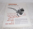 Original sales sheet for the Mayfield single wheel motor hoe dated July 1966