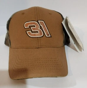 Jeff Burton #31 Team Realtree Racing Adult One Size Camo/Brown Hat Cap - Picture 1 of 5