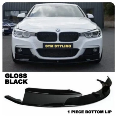 BMW 3ER F30 FRONTSPLITTER FRONTLIPPE M SPORT GLANZ SCHWARZ ABS VOLANT - Bild 1 von 4