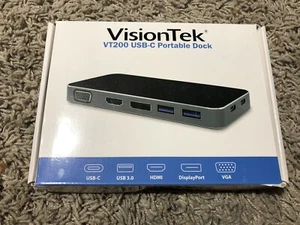 VisionTek VT200 USB-C Portable Dock - Picture 1 of 2