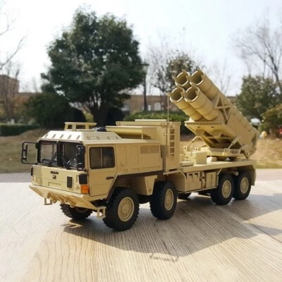 1/32 MAN SX-extreme Mobility Truck Rocket launcher Yellow Diecast Model Toy Gift - Image 1 of 4
