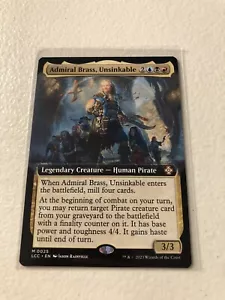 Admiral Brass, Unsinkable Extended Art NON Foil The Lost Caverns Of Ixalan LCC - Picture 1 of 2