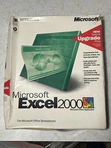 Vintage Microsoft Excel 2000 - Open Big Box Windows 10 Word Office PC - Picture 1 of 8