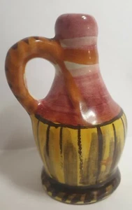 VINTAGE DULANE ITALY HAND CRAFTED POTTERY SALT SHAKER IN THE SHAPE OF A WINE JUG - Imagen 1 de 3