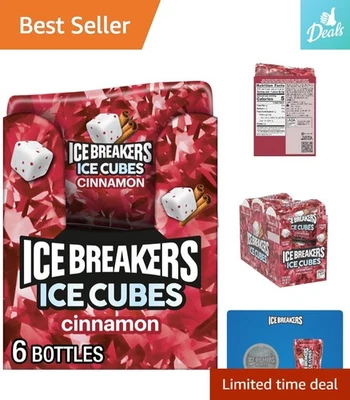 Cubos de hielo de canela chicle - Pack de 6 convenientes botellas de 40 piezas Foto 1 de 4