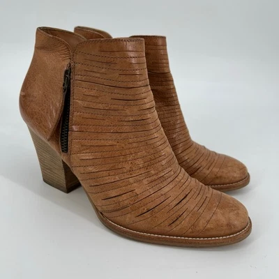 Botín Paul Green Malibú Rebanadas Cremallera Reino Unido 5 EE. UU. 7,5 Cuero Marrón Coñac Foto 1 de 4