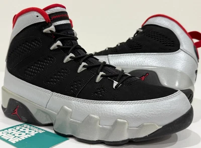 NIKE AIR JORDAN IX 9 RETRO JOHNNY KILROY NEGRO ROJO PLATINO CRIADO 302370-012 9.5 Foto 1 de 4