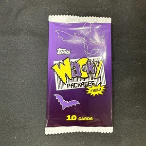 2024 Topps Wacky Packages Halloween Edition Factory Sealed 10 Card Pack (1) - Picture 1 of 2