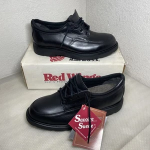 Vintage Red Wing Work Boot Oxford 150 Black Leather Mens Sz 12 D Shoes USA *** - Picture 1 of 15