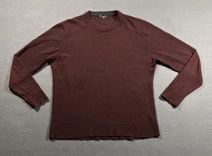 Smartwool Sweater Men’s Large Maroon Crewneck Wool Dry Gorp Camp Hike Dry - Picture 1 of 15