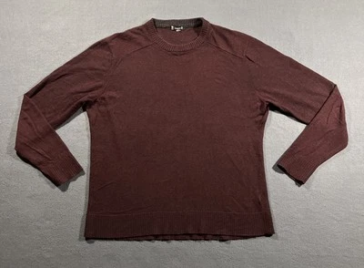Smartwool Sweater Men’s Large Maroon Crewneck Wool Dry Gorp Camp Hike Dry - Image 1 of 4