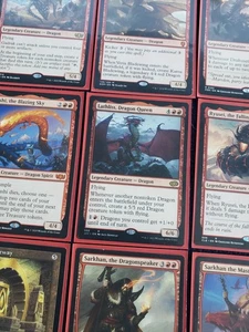 Custom Mono Red Dragons Commander deck: Lathliss, Dragon Queen Magic 100 cards - Picture 1 of 24