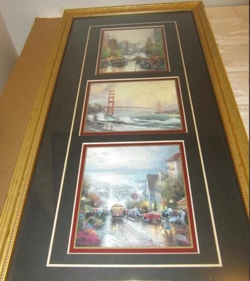 Litografía inspiradora Thomas Kinkade ornamentada con certificado de autenticidad Foto 1 de 4