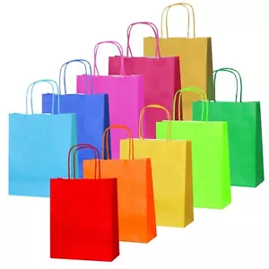 Party Gift Bags with Handle - Paper Carrier Bag for Christmas, Birthday, Wedding - Picture 1 of 217