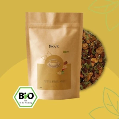 Apfel Birne Zimt BIO Mate Tee – Mit Kakaoschalen, Koffeinhaltig - Bild 1 von 4
