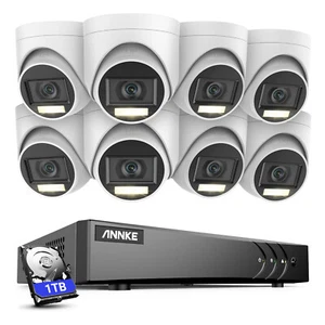 ANNKE 3K CCTV Security System Color Night Vision Camera Audio In 4K 8CH DVR IP67 - Picture 1 of 13