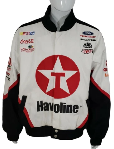 Nascar Winston Cup Texaco Havoline Rudd #28 Jacket Chase Auth Mens X-Large VTG Cover