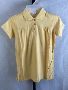 IZOD Pima Cool Youth Girls Size Medium Yellow Shirt NEW - Picture 1 of 2