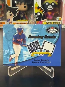 2002 Fleer Box Score Amazing Greats Single Swatch Carlos Delgado - Picture 1 of 2