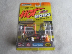 1991 Matchbox Hot Stocks Pit-Stop Action Playset Car #4 NIP - Picture 1 of 3