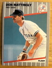 1989 Fleer Don Mattingly Baseball Card #258 Yankees High-Grade NM