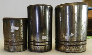 Vintage Proto Tools 5558 1 13/16, 5548 1 1/2, 5546 1 7/16 Sockets Los Angeles - Picture 1 of 9