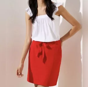 Loft Knit Jogger Skirt Red Size XS - Picture 1 of 7
