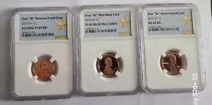 2019-W COMPLETE (3) Coin MATCHING SET WEST POINT LINCOLN CENT NGC - Picture 1 of 2