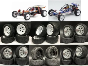 RC 1/10 Pneumatico Buggy Anteriore Cerchio Posteriore Ruota Posteriore Auto Rc per kyosho Ultima 30616 30625 - Foto 1 di 14