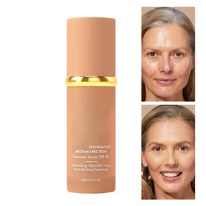 Bio Mimic Foundation Medium Spectrum; Protecting from Sun with SPF50; for Gym - Picture 1 of 12