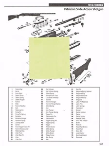 ESCOPETA WEATHERBY PATRICIAN, RIFLE VANGUARD Vista Explotada/Lista de Piezas 2011 Anuncio - Imagen 1 de 2