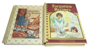 Depression Era AND Forgotten Recipes COOKBOOK LOT Patricia Wagner Jaine Rodack - Picture 1 of 4
