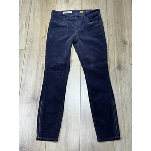 Pantalones Anthropologie Pilcro Stet Slim Pana Cremallera Tobillo Azul Talla 27 - Imagen 1 de 18