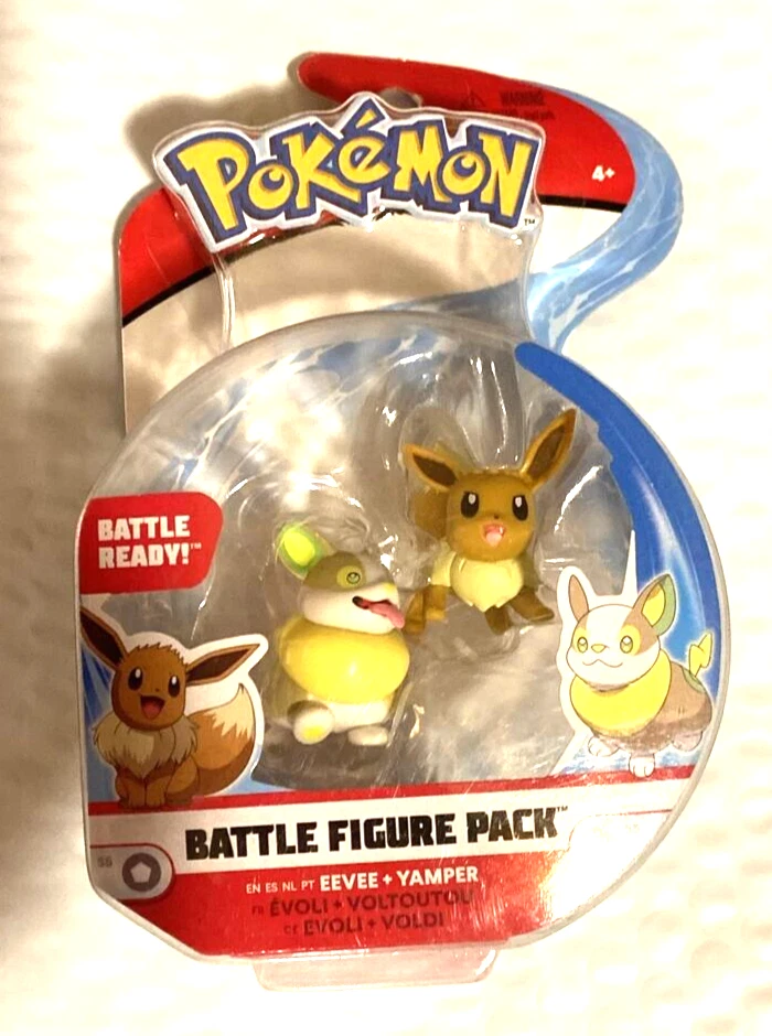 Paquete de figuras de batalla Pokemon Eevee y Yamper listas para la batalla sellado de fábrica Foto 1 de 1
