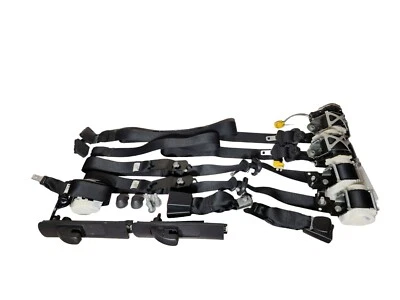 Ford F250 F350 2011-2016 negro cabina extendida cinturón de seguridad conjunto cinturones hebillas delanteras RR Foto 1 de 4