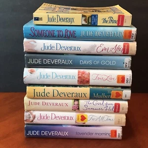 Lot: 9 Jude Deveraux Books Romance True Love For All Time Ever After Someone To - Picture 1 of 11