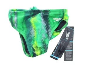 Speedo Boy's Youth Digital Surge Flex Competitive Swimsuit Swim Briefs 8051415 - Picture 1 of 8