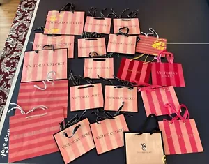 LOT 24 VS Victoria Secret Shopping GIFT BAGS Premium Various Style Sizes VINTAGE - Picture 1 of 6
