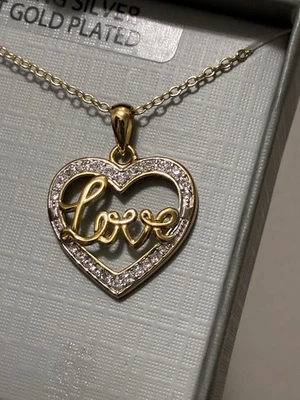 "Collar de plata de ley 925 y oro 18k 18"" nuevo" Foto 1 de 3