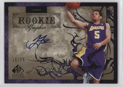 2006 SP Signature Edition Rookie GRAPHiti Gold /25 Jordan Farmar #RG-JF Auto RC - Image 1 of 2
