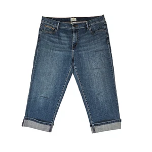 Levi's Jeans 14 Cropped 515 Capri Bündchen Dark Wash Stretch Mid-Rise Damen Blau - Bild 1 von 13
