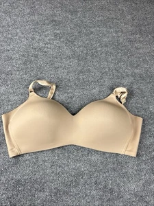 Warners Bra 38D Beige Nude T-Shirt Bra 01056 No Side Effects Wireless - Picture 1 of 3