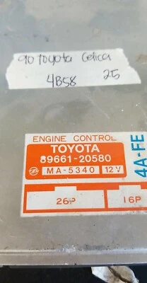 89661-20580 ecu ecm computer 1990 Toyota Celica Foto 1 de 4