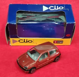 RENAULT CLIO 1:43 SCATOLA BOX PROMO BURAGO ERRORE STAMPA MACCHININA MODELLINO ๐บ - Foto 1 di 10