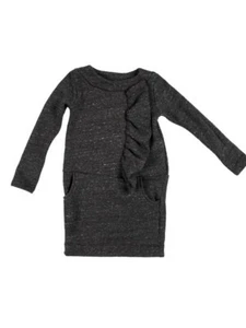 Joah Love NWT French Terry Sweatshirt Dress Charcoal Gray - Picture 1 of 3