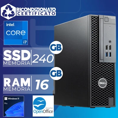 Ordenador PC Sobremesa SFF Renovado Dell i7 6700 RAM 16GB SSD 240GB Windows 11 - Imagen 1 de 4